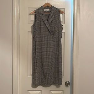 Emma & Michele Houndstooth Print Dress Medium (Lightly Worn)